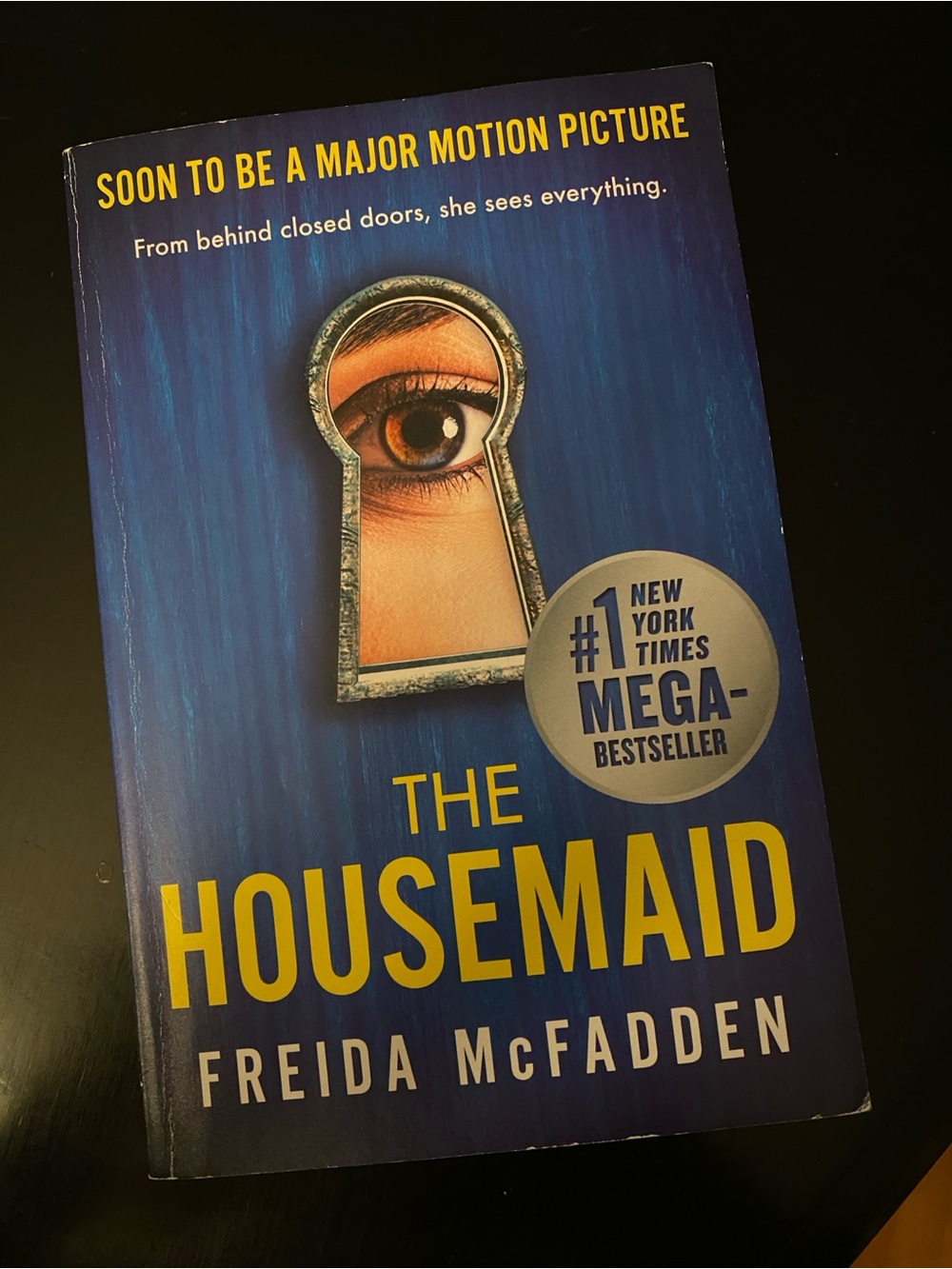 The Housemaid by Frieda McFadden / Blue Paperback Thriller